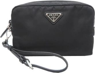 Prada Pre-owned Vintage Nylon Clutch - unisex - Vintage Clutch - Zwart - ONE Size - Nylon - Vintage