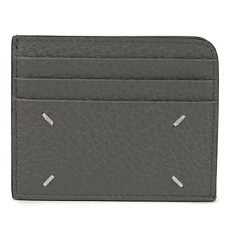 Maison Margiela Stitched Logo Grain Leather Card Case