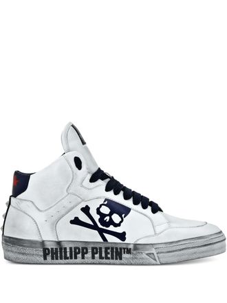Philipp Plein Retrokickz TM mid-top sneakers - unisex - Leather - 41 - White
