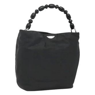 Dior Pre-owned Handbags, female, Black, Size: ONE SIZE Pre-owned Vintage Nylon Hand Bag