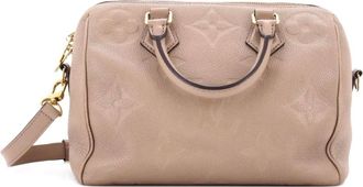 Louis Vuitton Speedy Bandouliere Bag Monogram Empreinte Giant 25 satchel - Beige