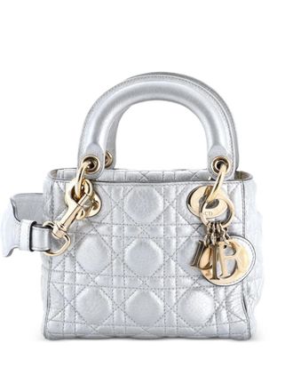 Dior Supple Lady Dior Bag Cannage Quilt Calfskin Mini satchel - Groen
