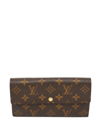 Louis Vuitton Sarah monogram canvas wallet - Brown