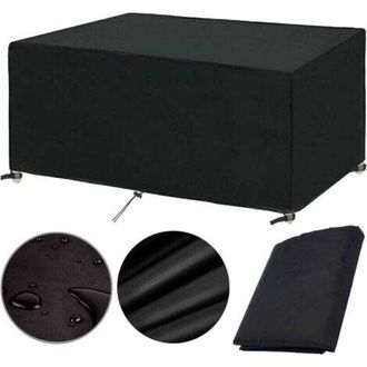 OEM Funda Para Muebles De Jard&iacute;n De 200x100x75cm. Lona Protectora Para Mesas De Jard&iacute;n Y Muebles De Exterior: Impermeable, Resistente Al Viento, A Los Ray