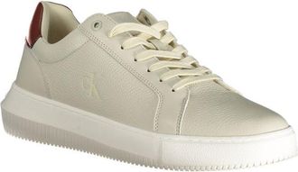 Calvin Klein Leather and Polyurethane Sneaker - Gray