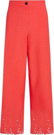 Karl Lagerfeld Pantaloni con ricamo - Rosso
