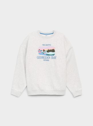 Twik Womens Oversized destination fleece sweatshirt