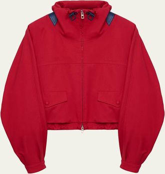 Loewe Lightweight Cropped Technical Jacket