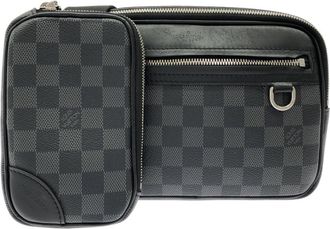 Louis Vuitton Graphite Coated Canvas Shoulder Bag (Pre-Owned)