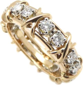 Tiffany & Co. Platinum 900 Rose Gold (18K) Band Ring (Pre-Owned)