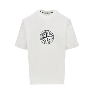 Stone Island Logo print organic cotton T-shirt Man XL