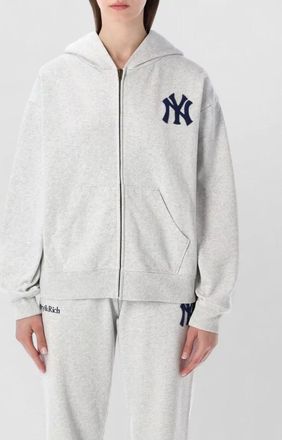 Sporty & Rich heritage yankees serif zip hoodie
