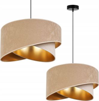 OEM L&aacute;mpara Colgante De Techo L&aacute;mpara De Techo Pantalla De Terciopelo Dorado