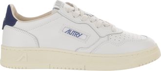 Autry White/Navy Suede Heel Leather Sneakers