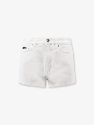 Dolce & Gabbana Shorts in white denim - DOLCE & GABBANA - gender_Woman