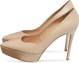 Gianvito Rossi Pumps a punta in pelle - Toni neutri