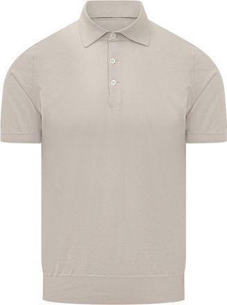 Brunello Cucinelli Brown Solid Shirt Collar Polo