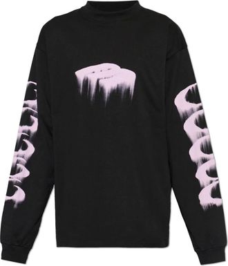 Balenciaga Long Sleeve Tops, male, Black, Size: XS Long-Sleeve T-Shirt