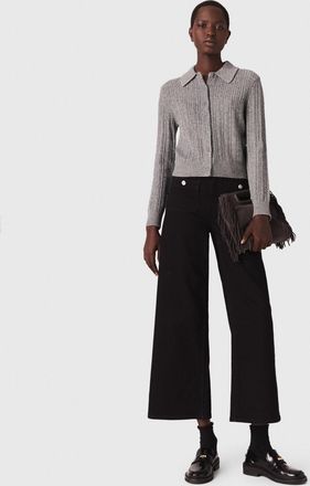 Maje Straight-leg Jeans With Patch Pockets - Black - Maje