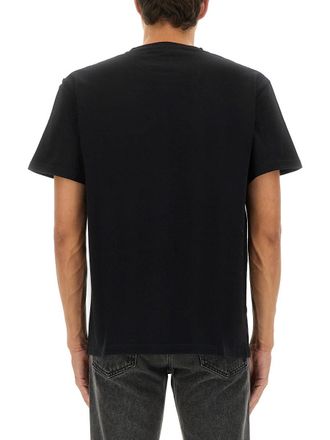 Alexander McQueen Logo Cotton T-Shirt - Black