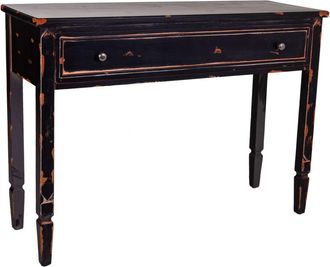 Wanderlust Deco Recibidor-consola de madera negro 112x38x82