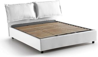 Talamo Italia Talamo Italia - Letto Matrimoniale Deborah, Letto Contenitore Con Rivestimento In Tessuto, 100% Made In Italy, Apertura Frontale, Adatto Per Materasso