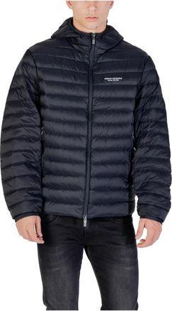 A|X Armani Exchange Heren Donsjack Stijlvol en Praktisch - Heren - Winterjassen - Blauw - S - Jassen