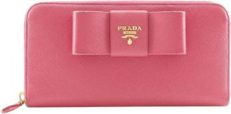 Prada Pre-owned Wallets, female, Pink, Size: ONE SIZE Pre-owned Vintage Wallet