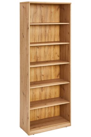 Xora Regal, Eiche Artisan, Holzwerkstoff, 5 Fächer, 72x194x36 cm, Typenauswahl, Wohnzimmer, Regale, Bücherregale