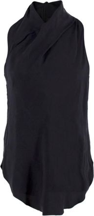 Carven Haut Twill High-neck Sleeveless Top Size S