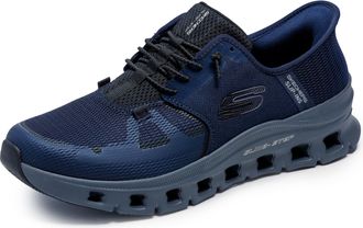 Skechers Mens Glide-Step Pro Slip-On Sneakers, NVY Mesh/Hotmelt/Charcoal, 10.5 UK