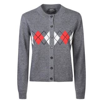 A.P.C. A.p.c., Dames, Truien, Grijs, Maat: S Wol