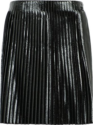 Courr&egrave;ges Pinisfalda de vinilo negro Courreges