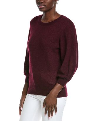 Autumn Cashmere Balloon Sleeve Cashmere & Silk-Blend Sweater