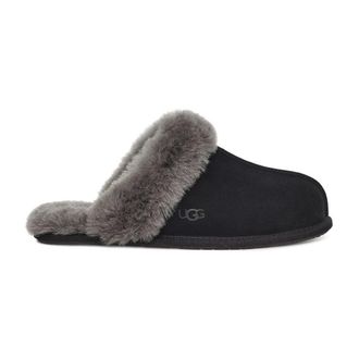 UGG Slippers, female, Black, Size: 9 US Scuffette II Slipper Black/Grey