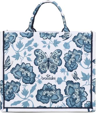 Braccialini Queen Tote - Dames - Shoppers - Blauw - ONE Size - Tassen