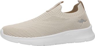 Kangaroos Sneaker KANGAROOS K-NJ RONA, Damen, Gr. 36, beige, wei&szlig;, Textil, Schuhe Sneaker, praktischer Schlupfeinstieg