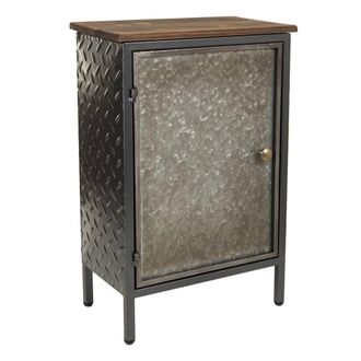 Wanderlust Deco Wanderlust Deco - Mesita De Metal Y Madera Marr&oacute;n 37x23,5x56,5