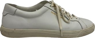 Saint Laurent Pre-owned Mens Andy Low-Top Sneakers in White Calf Leather - Size EU 41