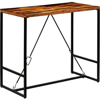 vidaXL Tavolino da Bar in Legno Massello di Recupero 120x60x106cm - Vidaxl