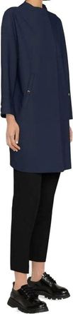 Herno Womens Blue Elastane Coat Clothing