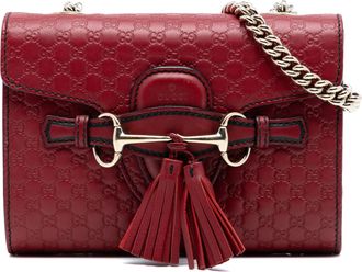 Gucci Tweedehands Mini Microguccissima Emily Crossbody