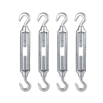 OEM (juego De 4) Tensor De Cable M12 En Acero Galvanizado Din 1480, Gancho De Tensi&oacute;n De Cable De Alta Resistencia (4)