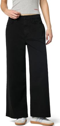 Hudson Jolene Wide Leg Jeans in Black at Nordstrom Rack, Size 34