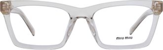 Miu Miu Demo Rectangular Ladies Eyeglasses MU 04WV 12U1O1 55