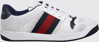 Gucci Sneakers Screener in pelle con effetto usurato e dettaglio a righe