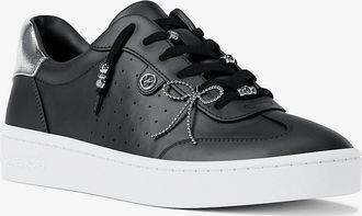 Michael Kors Scotty Embellished Leather Sneaker