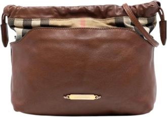 Burberry Pre-owned Bucket Bags, female, Brown, Size: ONE SIZE Pre-owned Bucket Bag
