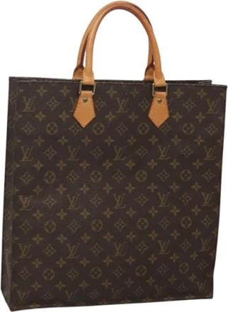 Louis Vuitton Tweedehands Canvas Louis Vuitton tassen - Dames - Vintage Handtas - Bruin - ONE Size - Leer - Vintage