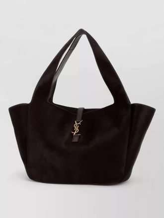 Saint Laurent le 5 &agrave; 7 bea calf hair shoulder bag